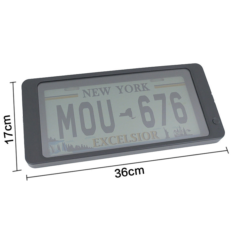 Auto Hiding License Plate Frame