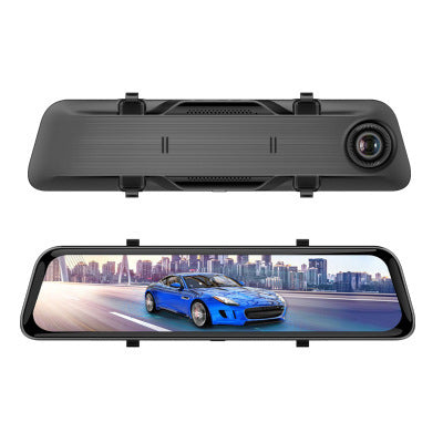 Front And Rear Lens 1080P2K 12 Inch LCD Display Black Night Vision Full Touch Screen