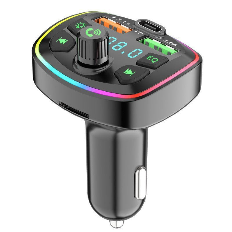 Car FM Frequency Digital Display Charger Player, Car Cigarette Lighter Fast Charger