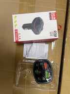 Car FM Frequency Digital Display Charger Player, Car Cigarette Lighter Fast Charger