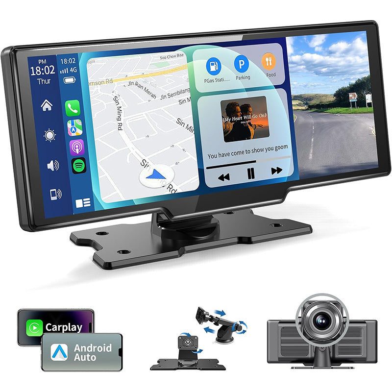 10.26-inch Full Touch Screen All-in-one Car Navigation Device Front And Rear Dual Recording HD Recording P Split Screen Display