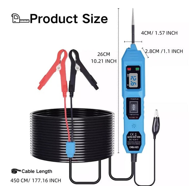 3.5-36V Digital Automotive Car Power Circuit Electrical Tester Probe Test Light