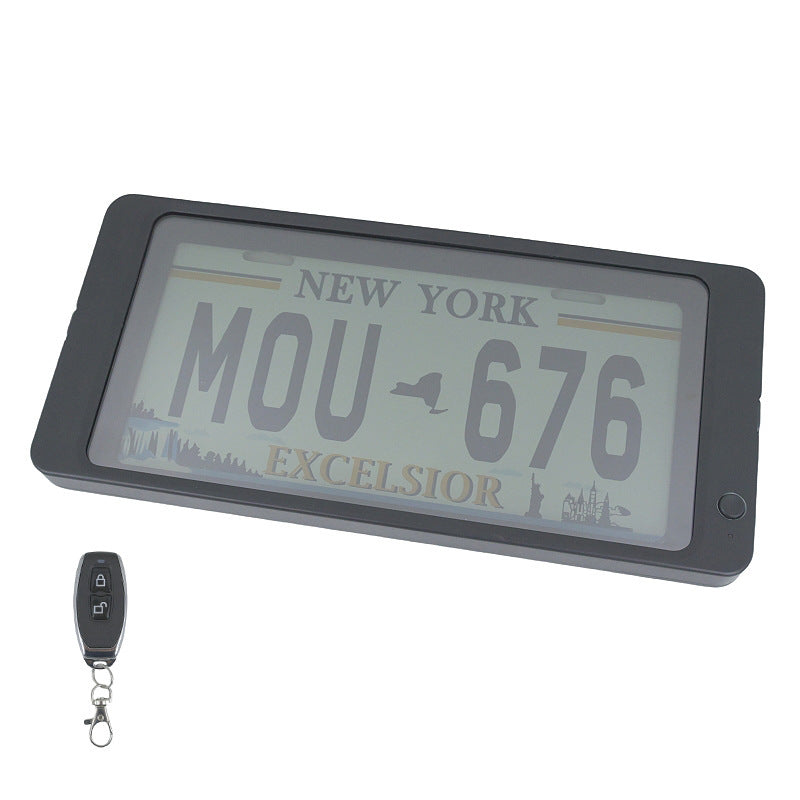 Auto Hiding License Plate Frame