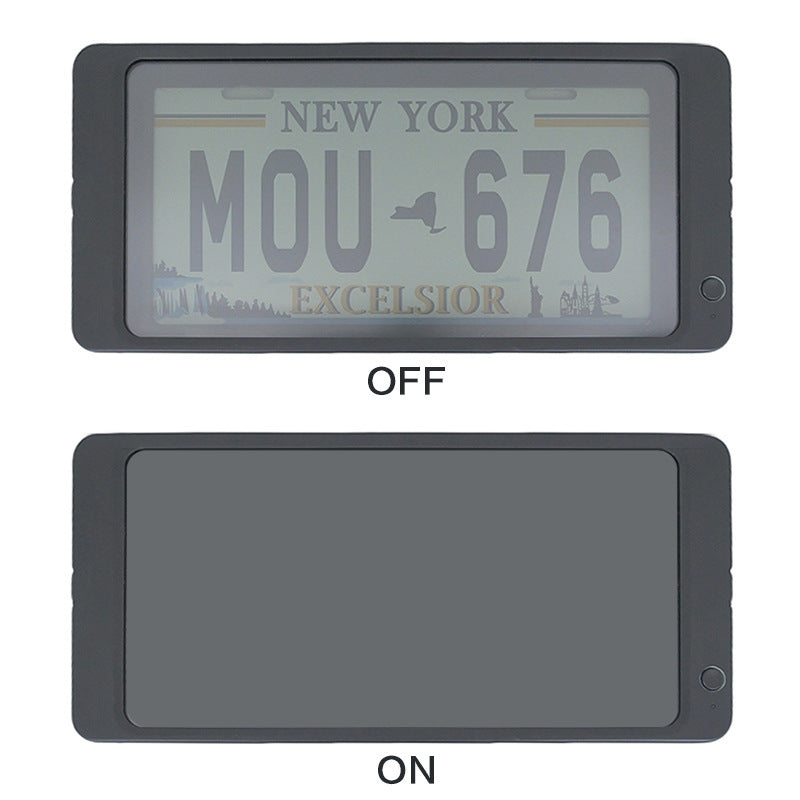 Auto Hiding License Plate Frame